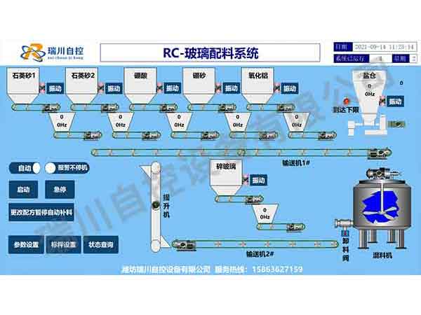 玻璃配料系统